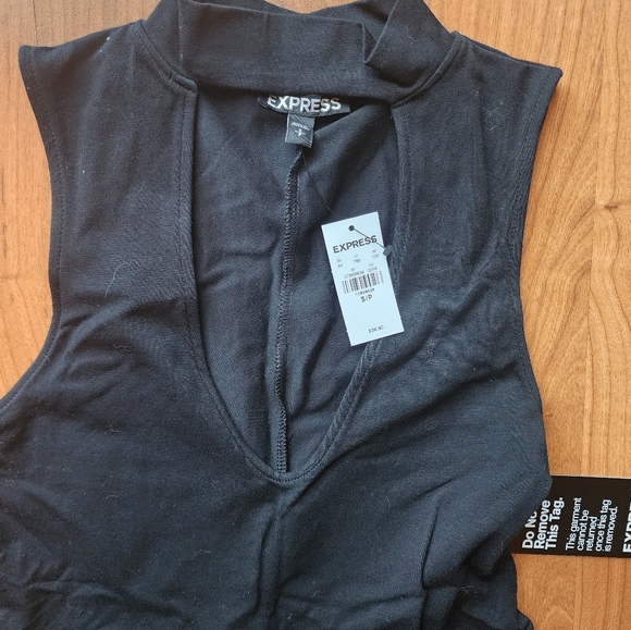 New Express Little Black Dress Low Cut S - Picture 2 of 2